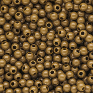 6 mm DQ acrylic beads shiny Wood Thrush Brown 17-1129 TCX
