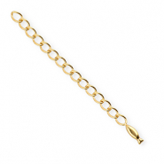 BY31&reg; Stainless Steel findings extension chain set fish Gold