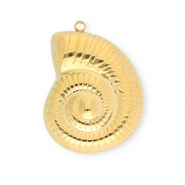 Stainless steel charms shell Gold