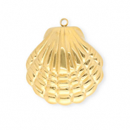 Stainless steel charms shell Gold