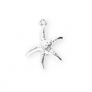 Stainless steel charms starfish Silver