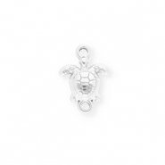 Stainless steel findings connector turtle Silver