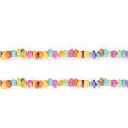 Shell beads disc Multicolour