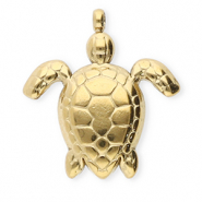 Stainless steel charms turtle Gold