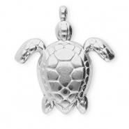 Stainless steel charms turtle Silver