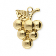Stainless steel charms grapes Gold