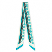 Bandana scarf with sea life Blue-Turquoise Blue-Light Green
