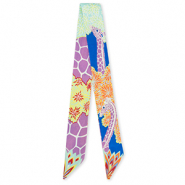 Bandana scarf with giraffe Multicolour