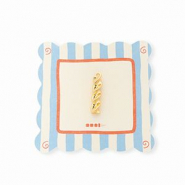 BY31&reg; Eco-brass metal charms fusilli pasta Gold