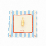 BY31® Eco-brass metal charms wine bottle Gold