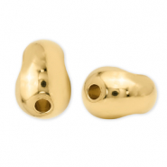 DQ European metal beads peanut Gold (Nickelfree)
