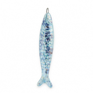 DQ® greek ceramic charms sardine Blue