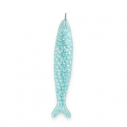 DQ® greek ceramic charms sardine Turquoise Blue