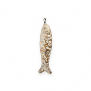 DQ® greek ceramic charms sardine Beige