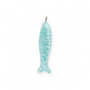 DQ® greek ceramic charms sardine Turquoise Blue