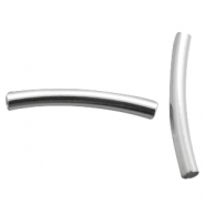 DQ metal findings tubes 4x30mm Silver 