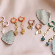 Inspirational Sets Design trendy earrings with stainless steel creole with enamel