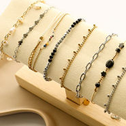 Inspirational Sets Stainless steel bracelets and earrings for wearing together