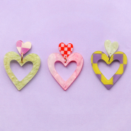 NEW New! Resin pendants and stainless steel charms 