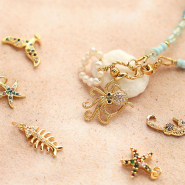 NEW New stunning Brass TQ metal charms
