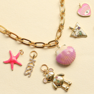 NEW New beautiful collection of Brass TQ metal charms