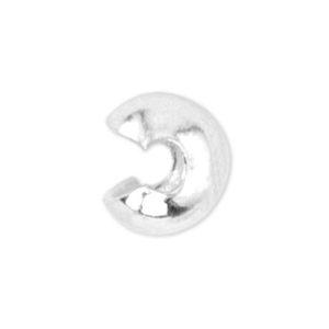 Beadalon Crimp Cover 4mm Silver