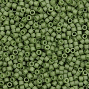 Miyuki beads delica's 11/0 Opaque Matte Luster Olive Green DB-391