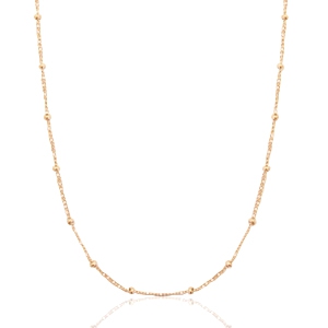 Stainless steel necklaces ball Rose Gold