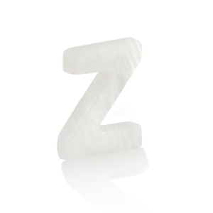 Shell pendants specials letter Z White (natural colour)