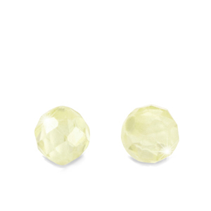 Cubic Zirconia beads 4mm Multicolor Lime Green