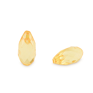 Acrylic beads drop Spectra Yellow Transparent