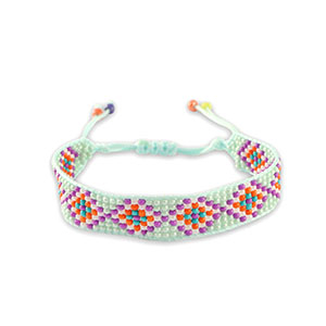 Ready-made Bracelets Mint Green-Purple