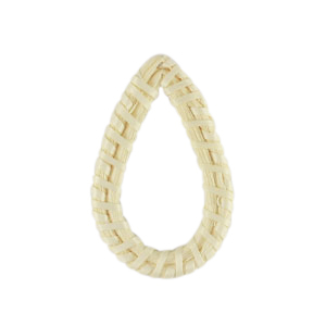Rattan pendants drop Natural White