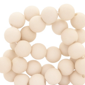8 mm acrylic beads Cream Beige
