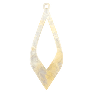 Resin pendants Sand Beige Transparent