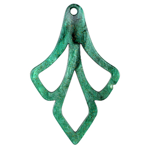 Resin pendants Multicolor Green