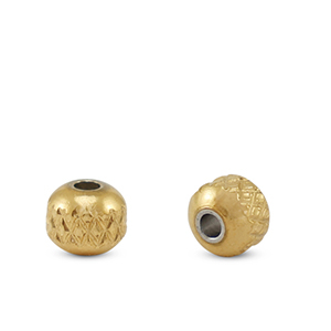 Stainless steel beads 4mm Gold