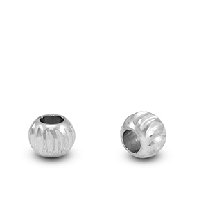 Stainless steel beads 4mm Silver