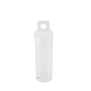 Jewelry storage tray tube small Transparent
