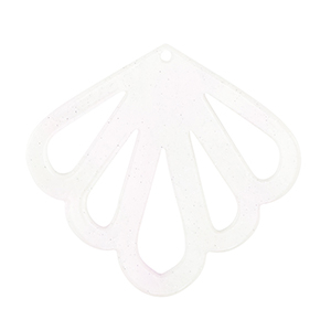 Resin pendants shell Off White