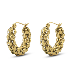 Stainless steel earrings / earpins Gold