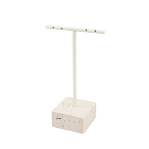Jewellery display T-shape Natural-Off White