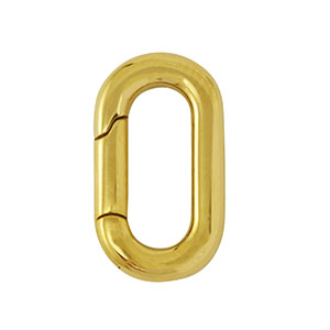 Stainless Steel findings clasp oval Gold