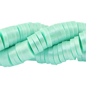 Katsuki beads 6mm Soft Mint-Pearl Shine Coating