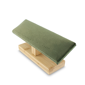 Jewellery display for bracelets Natural-Olive Green