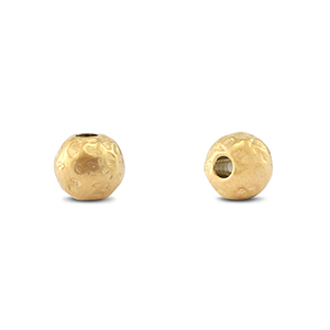 Stainless steel beads 6mm Gold