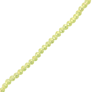 Top faceted beads 4x3mm disc Light Green