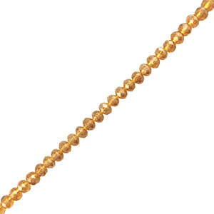 Top faceted beads 4x3mm disc Brown