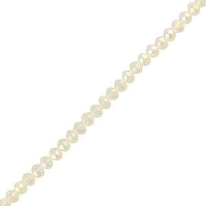 Top faceted beads 4x3mm disc Transparent