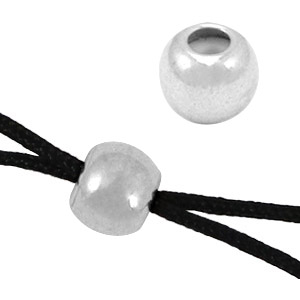 Smart stopper bead DQ metal6mm Antique silver (nickel free)